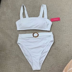 NWT High Waist Belted Bikini